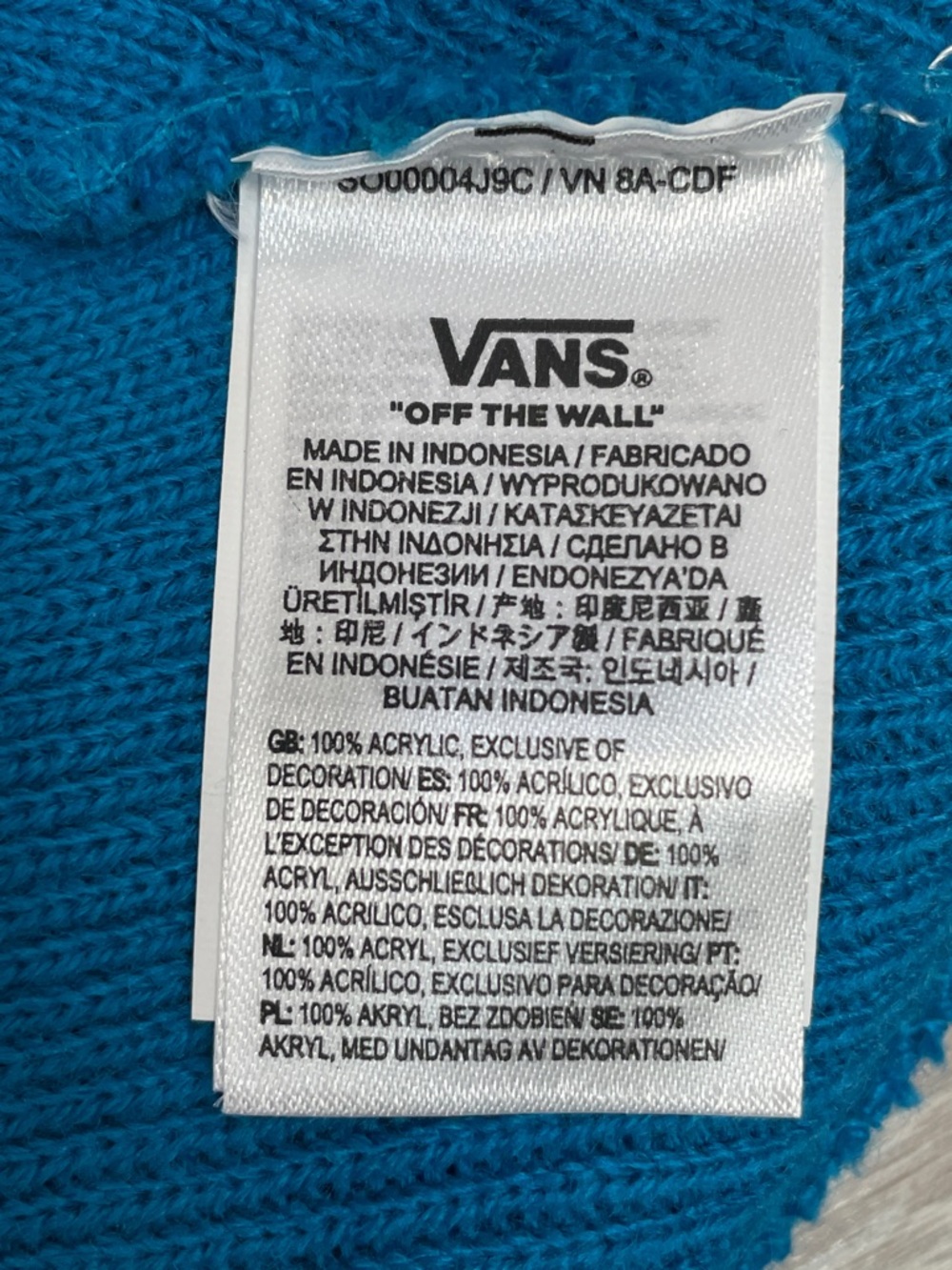 VANS Off The Wall Milford Ribbed Knit Cuff Beanie Heritage Logo Patch - Picture 6 of 10
